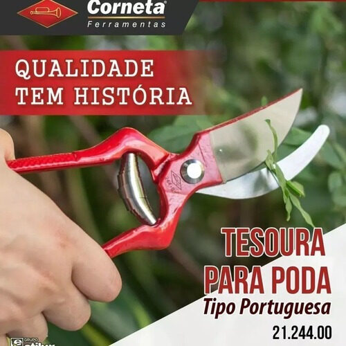 Tesoura Corneta Poda Profissional 230mm 9'' Original 244 - Imagem 4