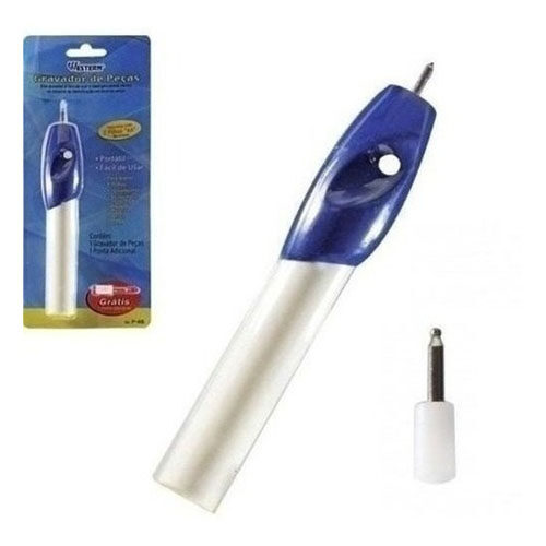 Caneta Gravadora Peças Objetos Metal Plastico Madeira
