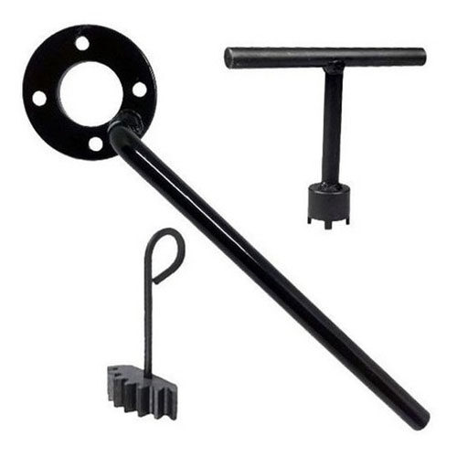 Kit Chave Castelo + Fixador Embreagem + Trava Filtro - Cg 125 2008 - Imagem 1